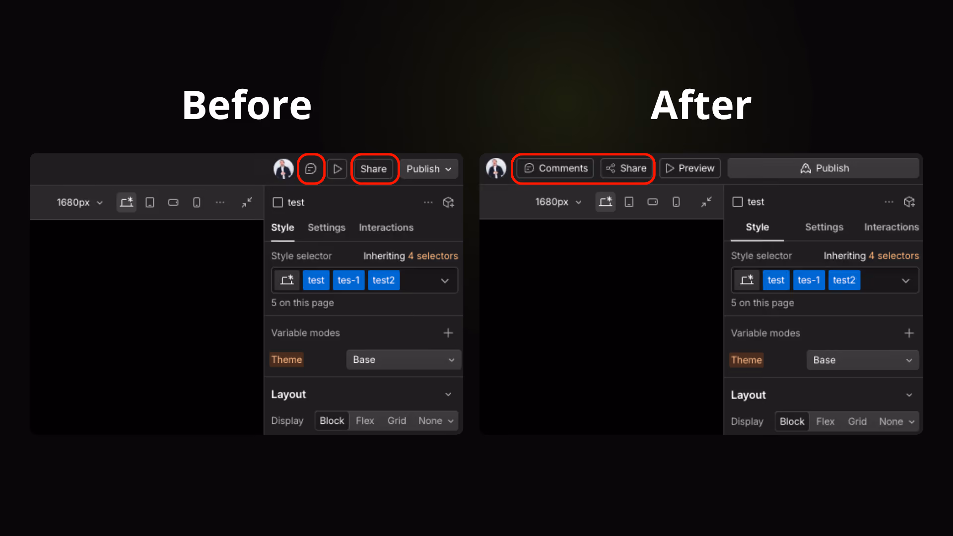 Enhance Comments & Share